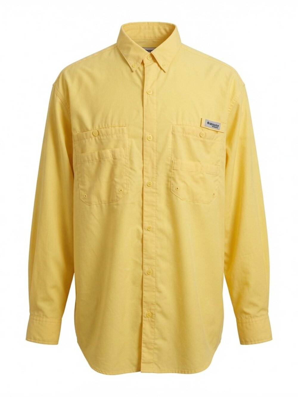 Columbia PFG Omni Shade Shirt Men’s Size 2XL Yellow Long Sleeve Breathable